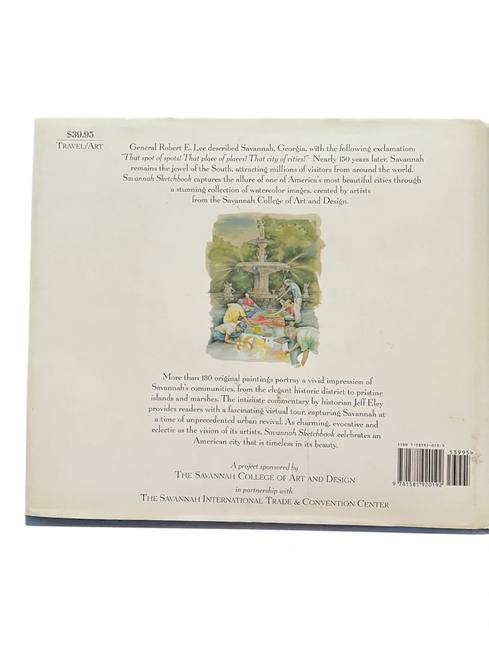 “Savannah Sketchbook” by Jeffry Eley & Tony Bennett SCAD Artwork HCDJ